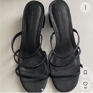 Reformation Ménage Sandal Black size 7